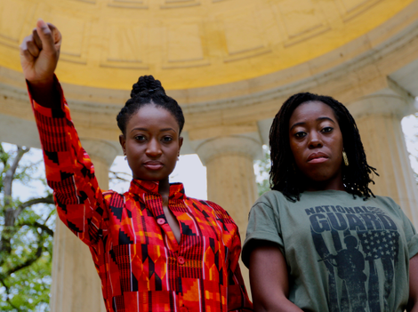 Nikki Nwamokobia and First Lt. Whennah Andrews are working on a new video for the Navy, the last branch of the military with a dreadlocks ban. (Kenya Downs)